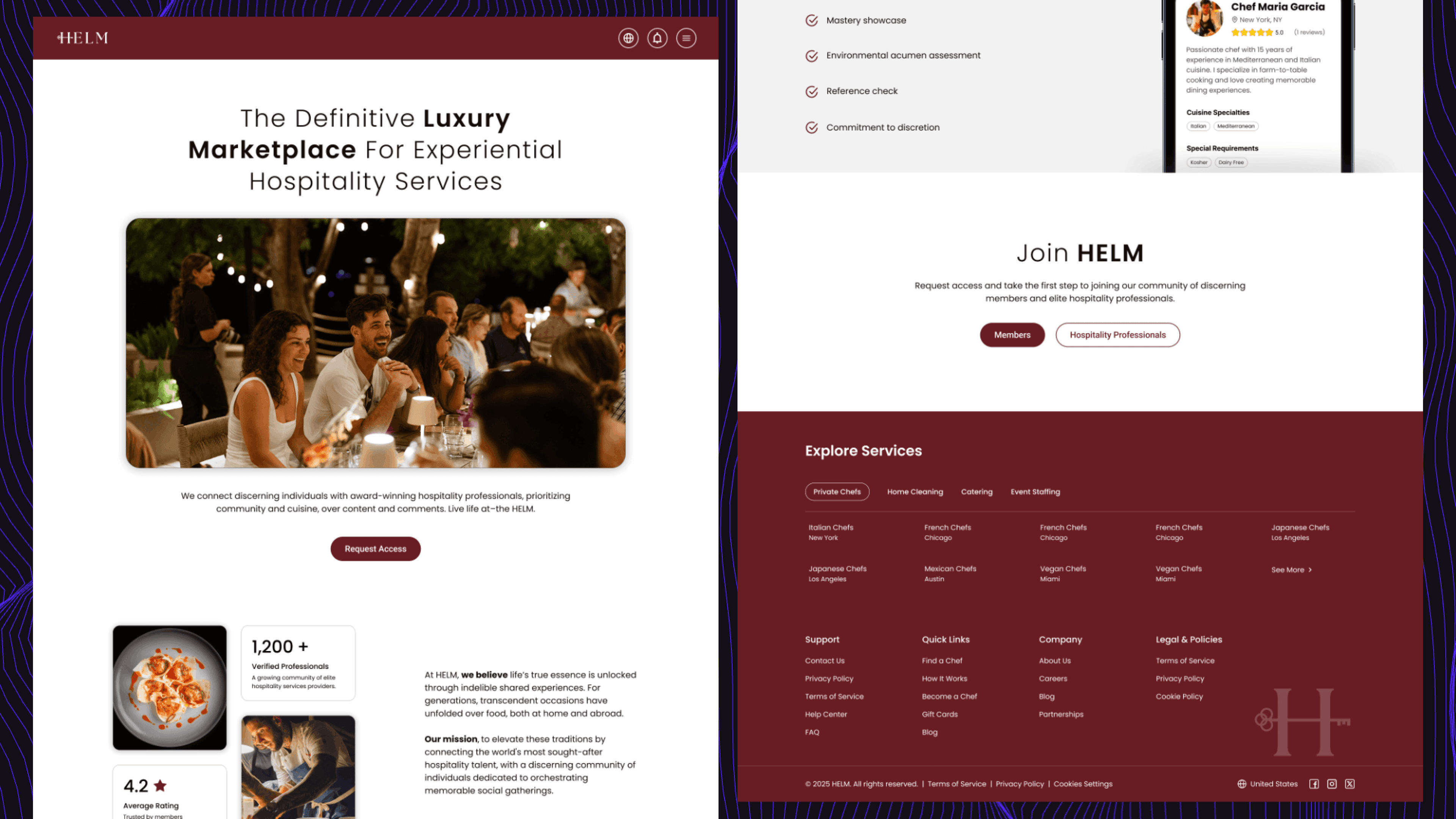 Helm About Page